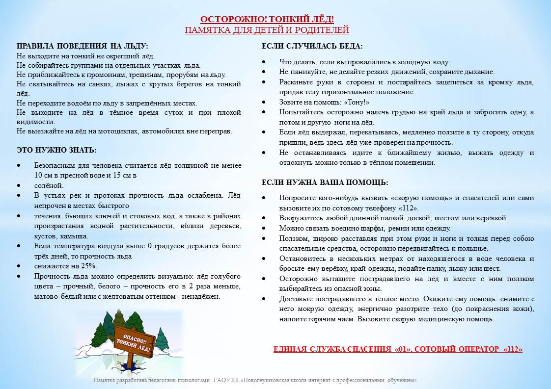 Памятка ТОНКИЙ ЛЕД Османова В.О. 31.01