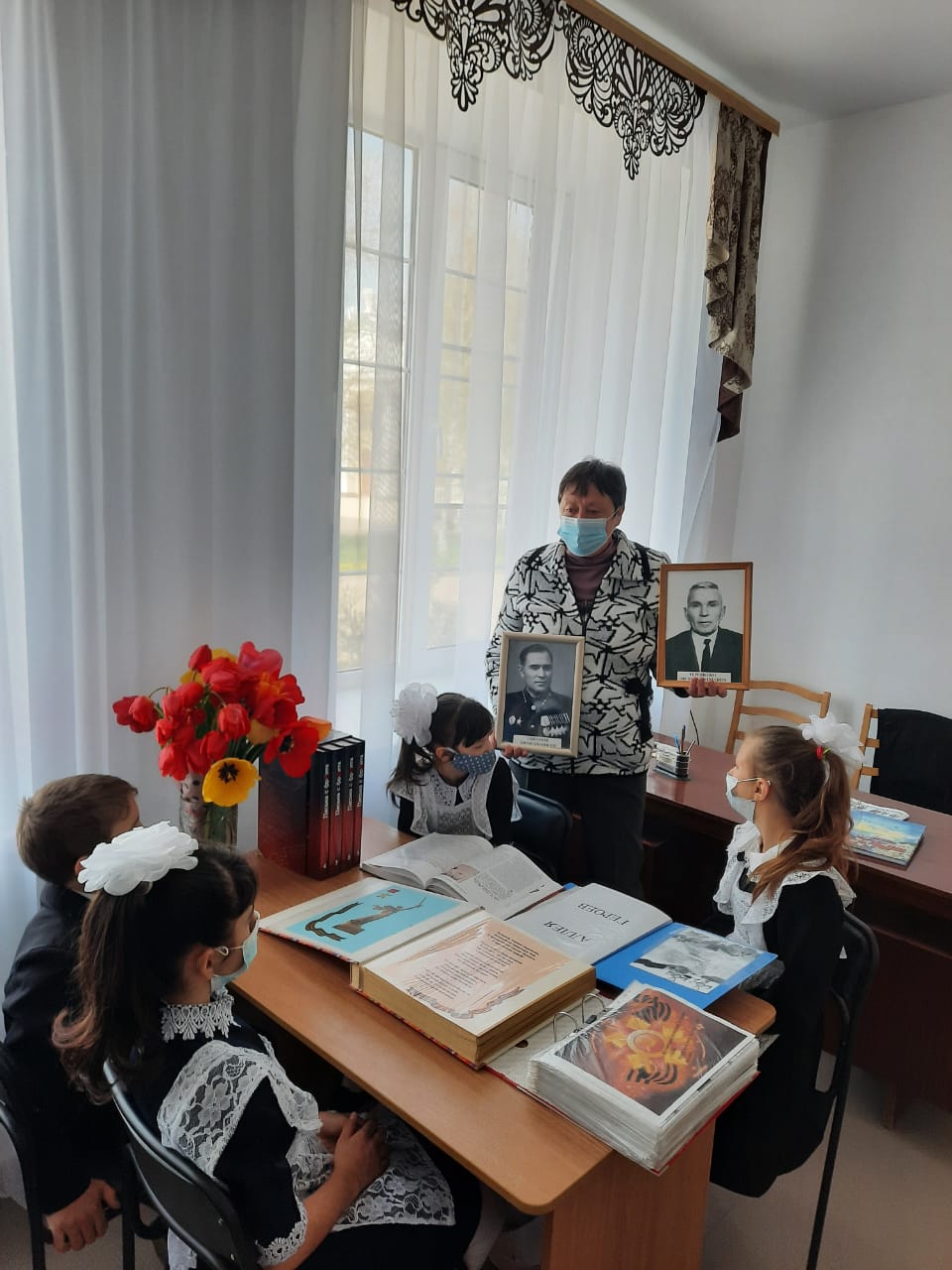 Урок Памяти, прошедший в совете ветеранов Новолеушковского сельского поселения.  