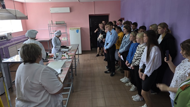мастер класс студентов поваров